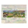 501 - A rectangular wooden picture 30 x 40 Jerusalem and the Western Wall